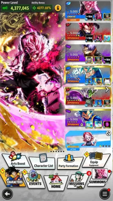 B161-IOS+Android-Meta-LR Goku Black Full Red Star+7.700 CC+Good Equipment+Zamasu Zenkai+Goku Black 12 Red Star+Vegito Zenkai Full Red Star+Rose