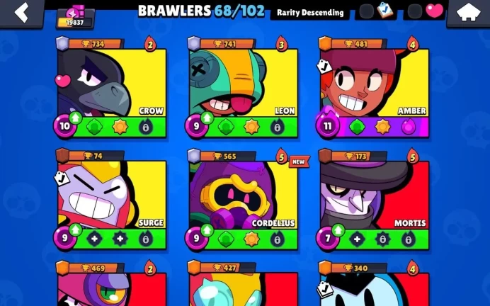BS680//19000 Trophies 68 Brawlers