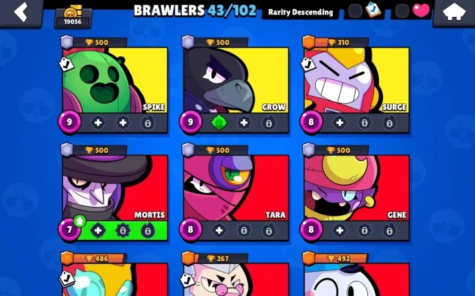 BS713//19000 Trophies 43 Brawlers 3 Legendaries 135 Gems 1100 Coins