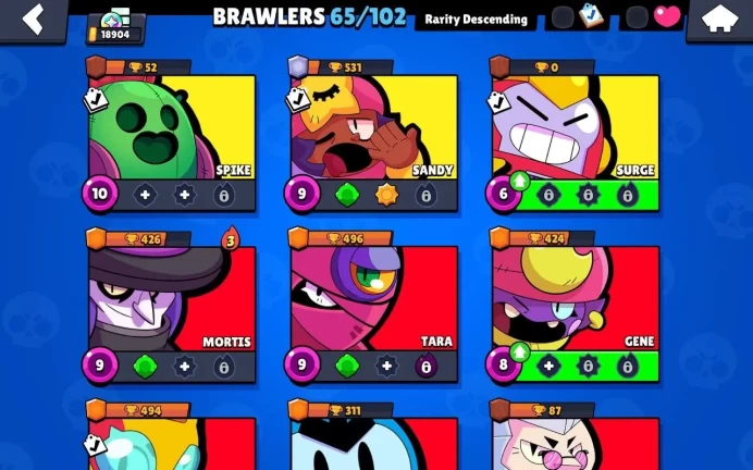BS714//18000 Trophies 65 Brawlers