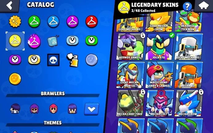 BS715//18000 Trophies 64 Brawlers 5 Legendaries 5 Power 11 1 Hypercharge 59 Gems 50 Skins