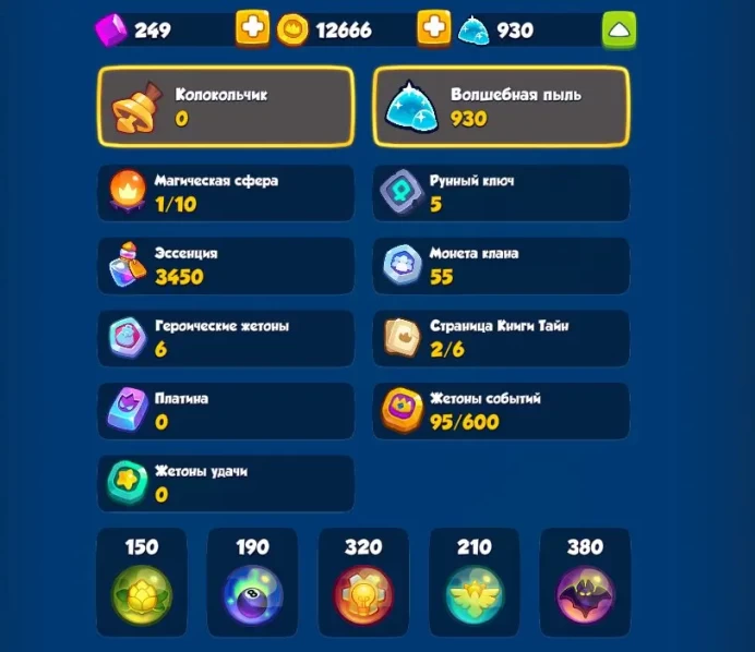 RR189 676% 10 Boreas 8 Dancer (2/2) 8 Dryad (3/2) Return Ribbon Book of Secrets 2/6 22 Legendaries