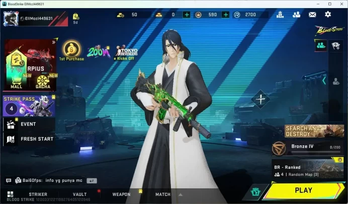 ASIA | Ultra SCAR-Force of Nature | Collab Ethan-Byakuya Kuchiki | CEK SS BS724B