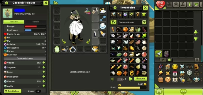 Panda lv 171 Serveur Tiliwan !! Dofus Kaliptus Non Certifier !!