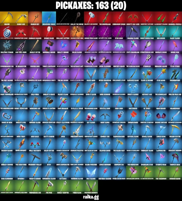 135 skins | Eren Jaeger | Joltara | Candy Axe | Spider-Man | Spider-Gwen | The Cube Queen (Islandbane) | Battle-Tested | A2799
