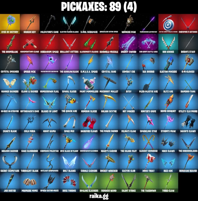 56 skins | Championship Aura | General Grievous | Poe Dameron | Emperor Palpatine | Apprentice Evie | A2802