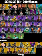 38 skins | Peter Griffin | Championship Aura | Burning Ambition Valeria | Knight's Helm | Collector Kado Thorne | A2850