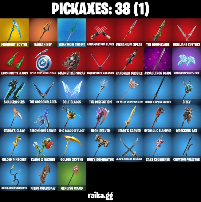 39 skins | Joltara | Immortal Form | Zeus | Magmatic Poseidon | Dark Gwenpool | Illusory Mysterio | Classic Peelverine | A2855
