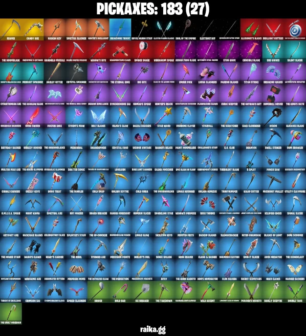 139 skins | Eren Jaeger | Joltara | Candy Axe | FNCS Renegade | Burning Ambition Valeria | On | Harbinger Armor Omegarok | A2930