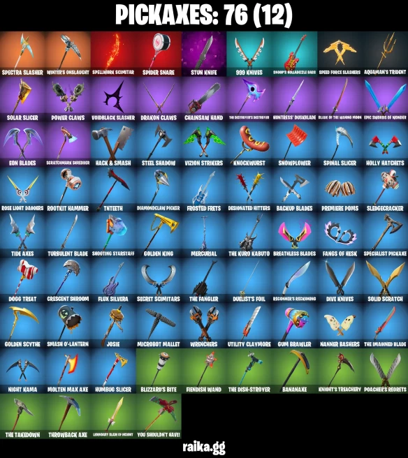 50 skins | Spider-Man (No Way Home) | Bi-Han | Brite Hatsune Miku | Santa Dogg | LBC '93 Dogg | Slayer Juice WRLD | A3032