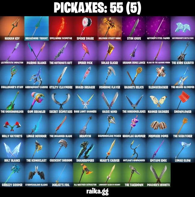 46 skins | Spider-Gwen | Immortal Form | Fancy Peter Griffin | Aurelian | Burning Ambition Valeria | Zeus | Snap | Twyn | A3053