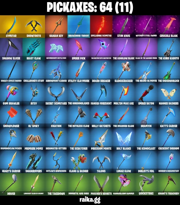 44 skins | Sultura | Immortal Form | Fancy Peter Griffin | Burning Ambition Valeria | Zeus | Nezumi | Poseidon | A3054