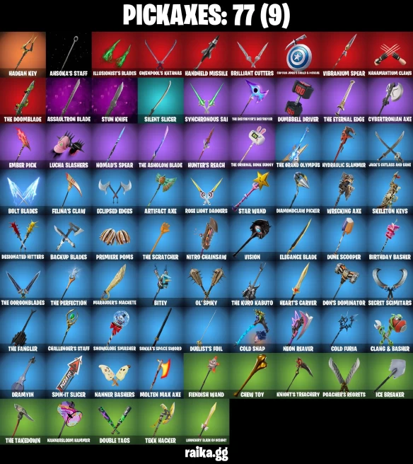 47 skins | Burning Ambition Valeria | On | Collector Kado Thorne | Fancy Peter Griffin | Battle-Tested | Ahsoka Tano | A3121