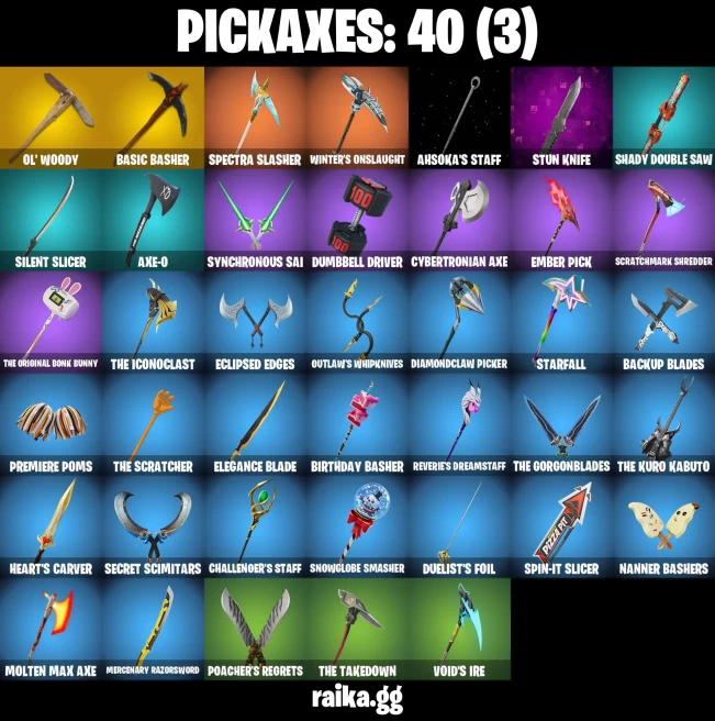 33 skins | Spider-Man Zero | Lina Scorch | Subzero Cryptic | Burning Ambition Valeria | Knight's Helm | A3143