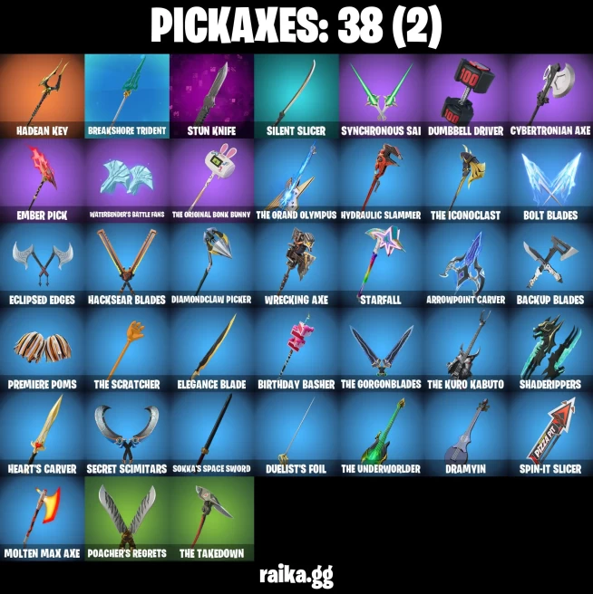 32 skins | Vivi Chroma | Burning Ambition Valeria | Immortal Form | Collector Kado Thorne | Fancy Peter Griffin | Zeus | A3145