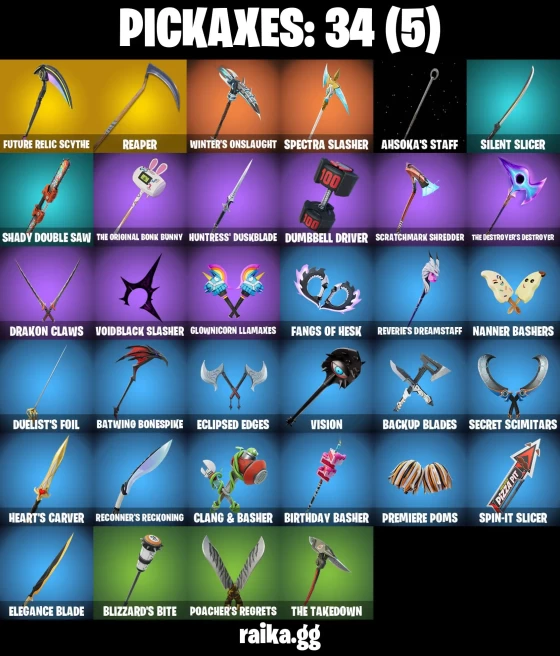 34 skins | Subzero Cryptic | Vivi Chroma | Knight's Helm | Harbinger Armor Omegarok | Collector Kado Thorne | A3160
