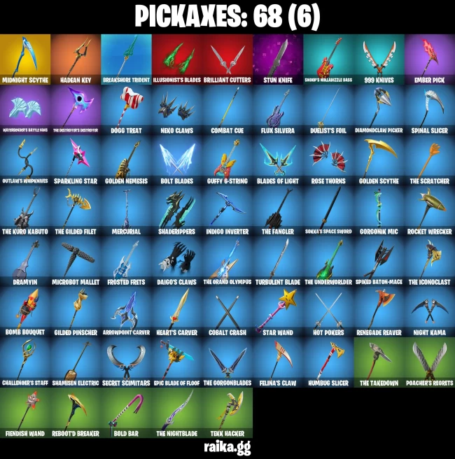 49 skins | Cobalt Snowfoot | Fancy Peter Griffin | Immortal Form | Burning Ambition Valeria | Immortal Zeus | A3183