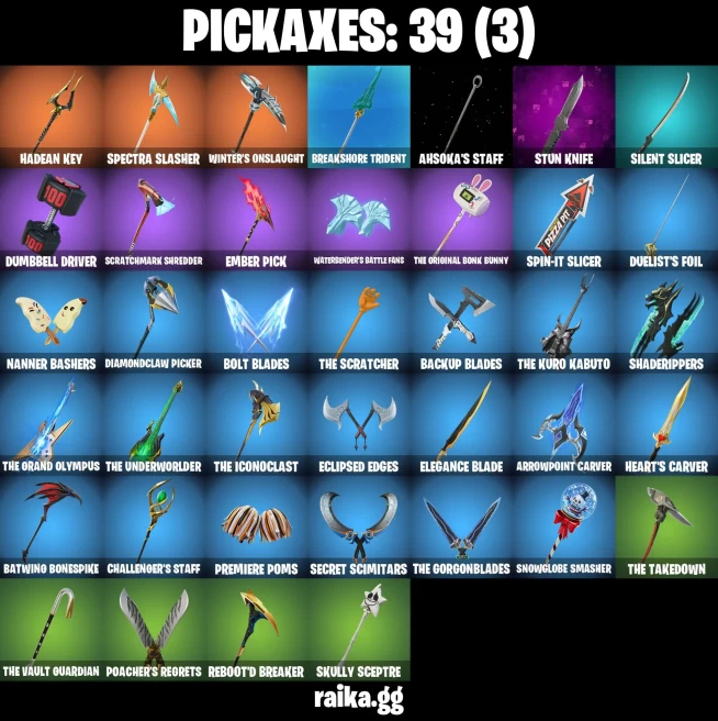 34 skins | Fancy Peter Griffin | Collector Kado Thorne | Immortal Form | Harbinger Armor Omegarok | A3196