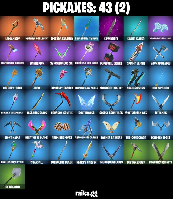 34 skins | Burning Ambition Valeria | Collector Kado Thorne | Fancy Peter Griffin | Harbinger Armor Omegarok | A3246