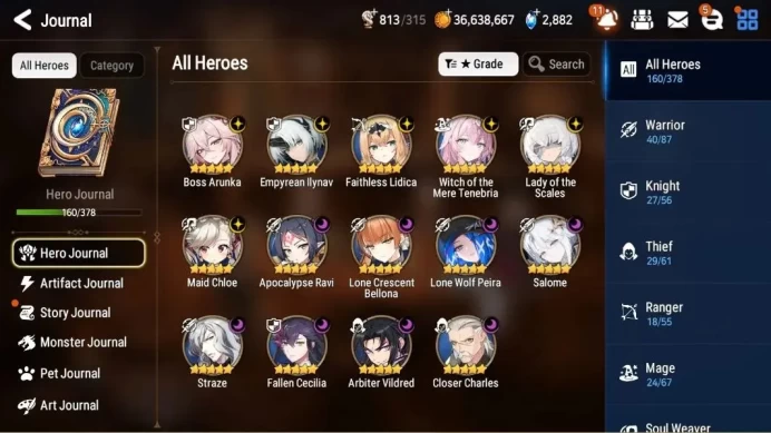 Global Unverif| 14 ML (BArunka, LOTScales, Salome, Wot MereTenebria, Straze, LCBellona, Maid Chloe, etc) |PoH+Bless ON| ES4685