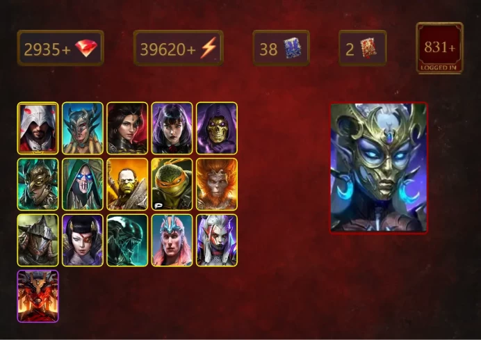 [STARTER]Bad-el-Kazar+Lady Kimi+Arachoa Moonspinner+Ezio Auditore+Scyl+Ruarc+Adelyn+Alice+Skeletor+42Epics