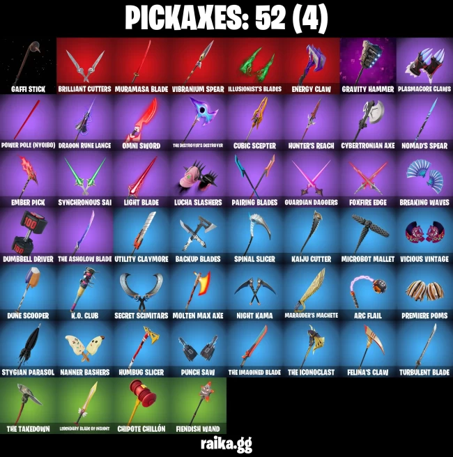 44 skins | Kylo Ren | Son Goku | Master Chief (Matte Black) | Combat Elite | Rococo Cloak-o | A3275