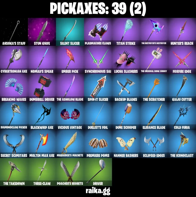 42 skins | Eren Jaeger | Burning Ambition Valeria | Collector Kado Thorne | Rococo Cloak-o | Fancy Peter Griffin | A3278