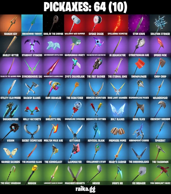 48 skins | Burning Ambition Valeria | Droopy | Ronin (Cape) | Immortal Form | Fancy Peter Griffin | off | Sandstone Joey | A3289