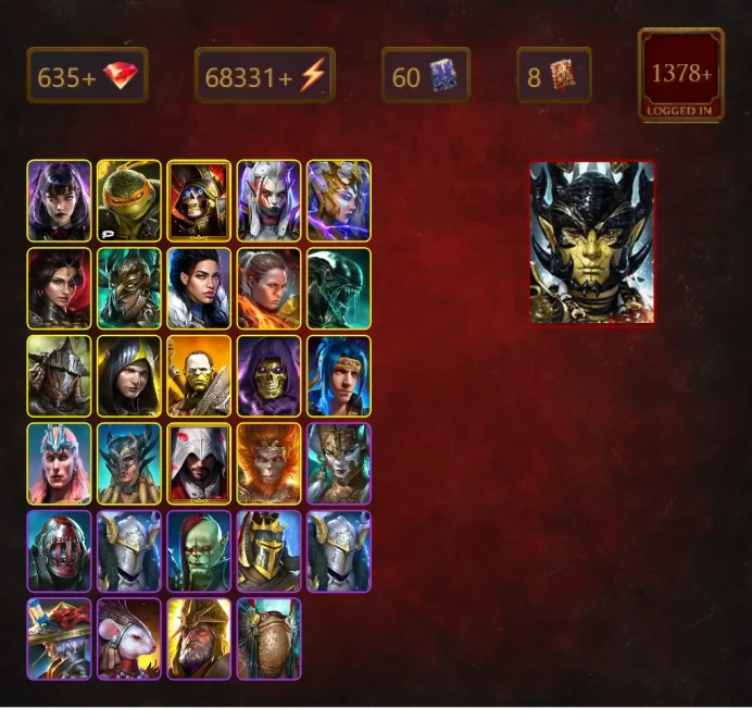 [STARTER]Aphidus+Ninja+Alice+Michelangelo+Deathknight+Visix+Deliana+Adelyn+Leminisi the Gold-Wing+Sethallia+Ronda+54Epics