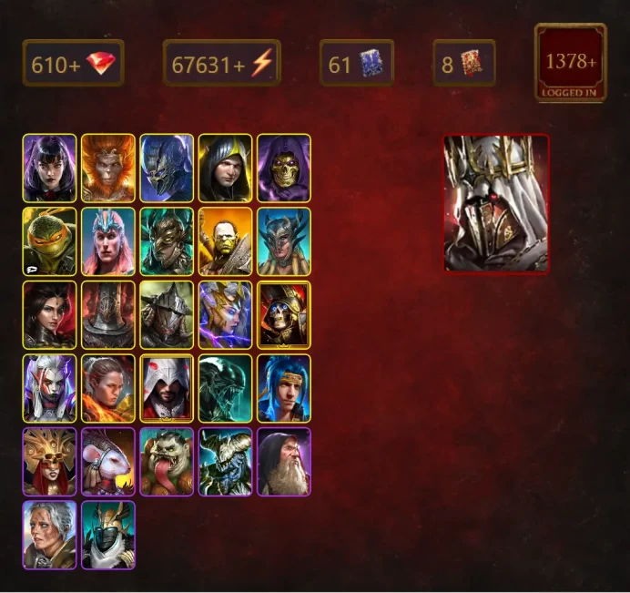 [STARTER]Siegfrund+Ninja+Alice+Wukong+Foli+Aleksandr+Skeletor+Michelangelo+Nethril+Loki+Leminisi the Gold-Wing+Artak+56Epics