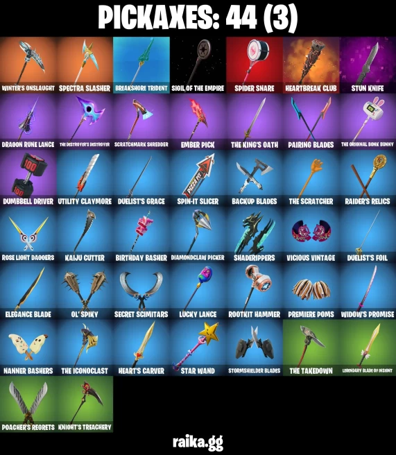 41 skins | Peter Griffin | Spider-Man Zero | Burning Ambition Valeria | Solitary Defender | Harbinger Armor Omegarok | A3330