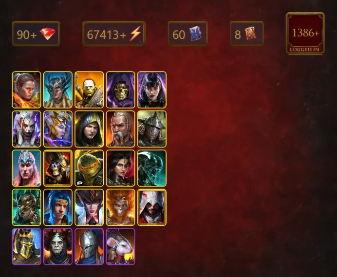 [STARTER]Taras+Ninja+Ronda+Scyl+Artak+Skeletor+Alice+Visix+Deliana+Aleksandr+Rathalos+Loki+Deathknight+Michelangelo+52Epics