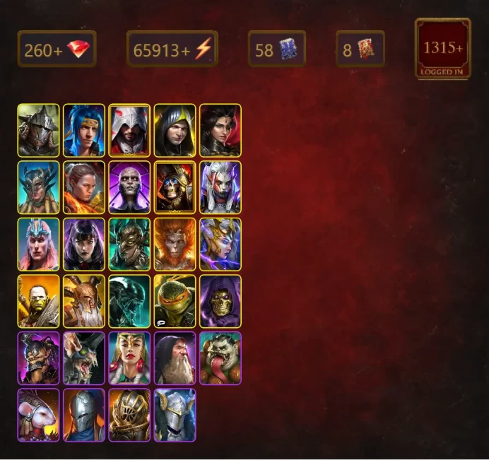 [STARTER]Teodor+Ninja+Rathalos+Ezio Auditore+Aleksandr+Adelyn+Scyl+Ronda+Deathknight+Visix+Loki+Alice+57Epics