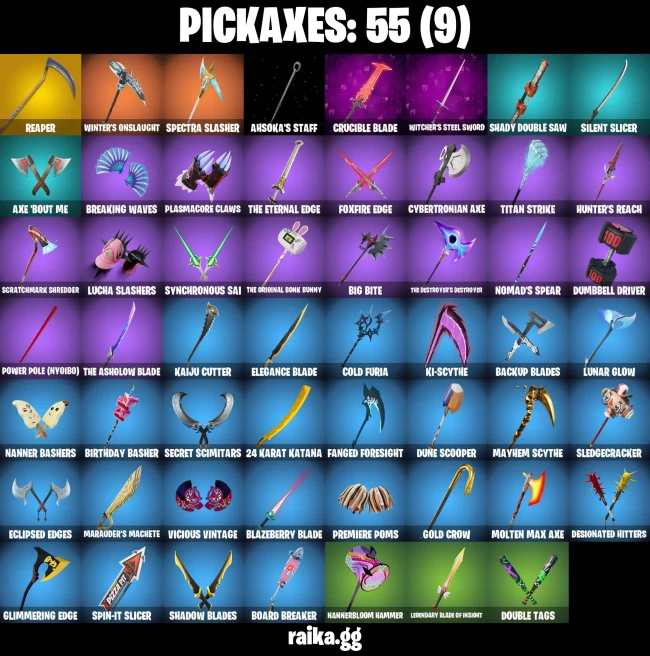 49 skins | Son Goku | Eren Jaeger | Magmatic Mizuki (Cover-up Off) | The Ageless Champion | On | Knight's Helm | A3410