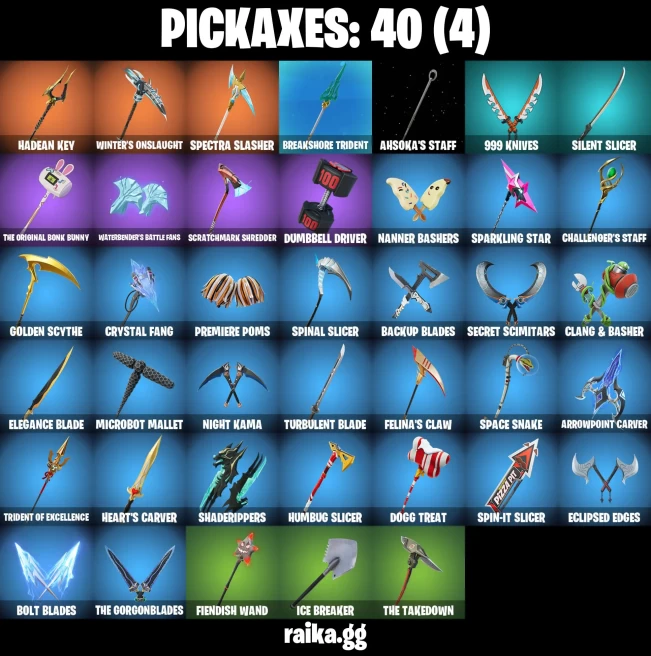 30 skins | Harbinger Armor Omegarok | Immortal Form | Knight's Helm | Collector Kado Thorne | Zeus | Poseidon | A3414