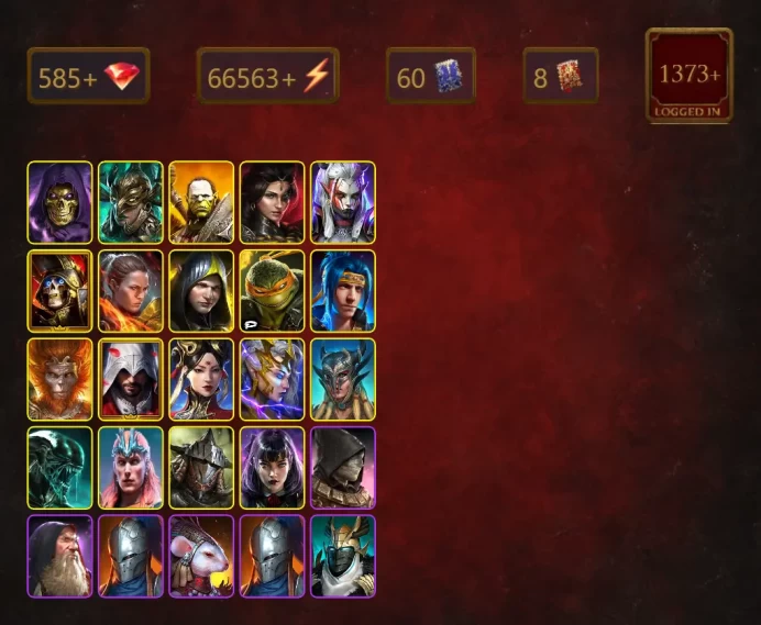 [STARTER]Shu-Zhen+Ninja+Skeletor+Leminisi the Gold-Wing+Artak+Adelyn+Visix+Deathknight+Ronda+Aleksandr+Michelangelo+56Epics