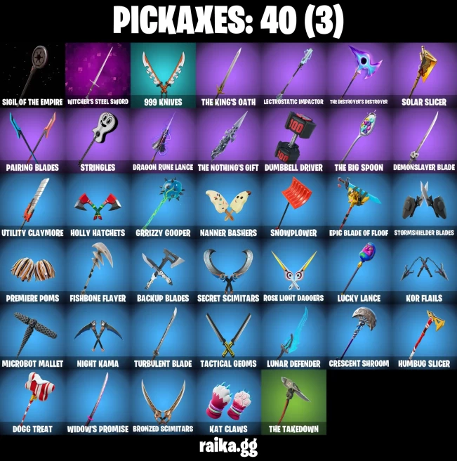 29 skins | Aurelian | Solitary Defender | Ronin | Snap | The Cube Queen | Darth Vader | Polar Peely | Viper School | A3423