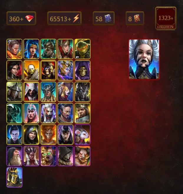 [STARTER]Arbiter+Ninja+Queen Krixia+Ronda+Leminisi the Gold-Wing+Michelangelo+Adelyn+Artak+Deathknight+Deliana+Skeletor+62Epics