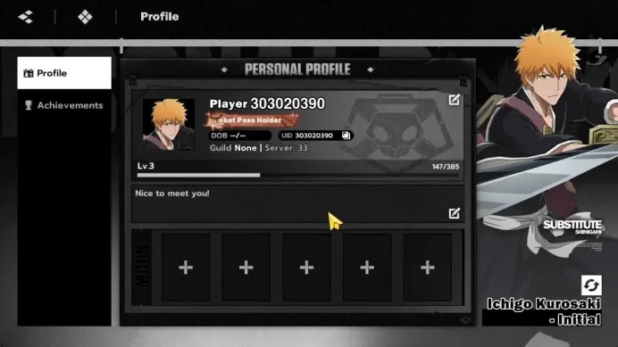 Nuverse SEA|Starter 1 SSR ( Yoruichi ) +7 SR(Orihime,Yachiru,Ururu,Rukia Etc)Select ON|Log Google|Check SS|(BSR840)