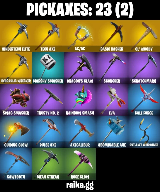 33 skins | Black Knight | Sparkle Specialist | The Reaper | Royale Knight | Blue Squire | Take The L | Floss | A3496