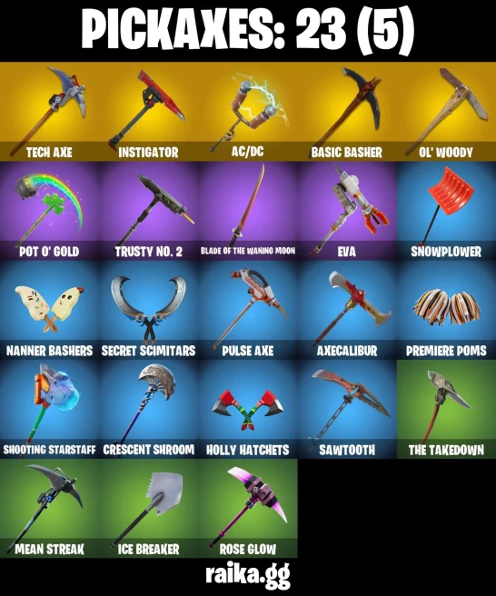 25 skins | Black Knight | Sparkle Specialist | The Reaper | Royale Knight | Blue Squire | Take The L | Floss | A3504