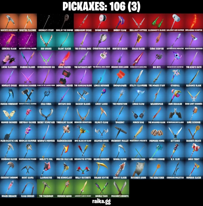 82 skins | Renegade Raider | Championship Jonesy | Solitary Defender | The Ageless Champion | Kalamadness | On | A3569