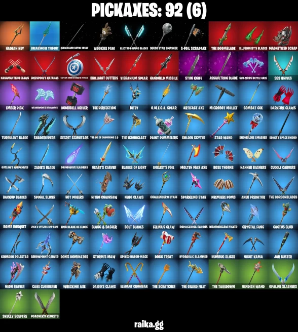 62 skins | Burning Ambition Valeria | Fancy Peter Griffin | Immortal Form | Immortal Zeus | Magmatic Poseidon | A3811