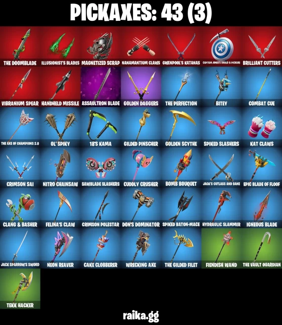 39 skins | Black Panther (Shuri) | Dark Gwenpool | Captain Jones (Pen & Ink) | Camo War Machine | Black Queen | A3858