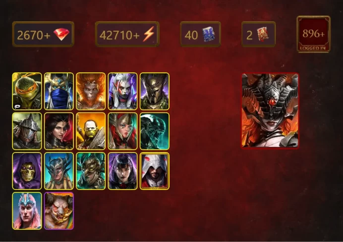 [STARTER]Arbiter+Geomancer+Kurosa the Covetous+Michelangelo+High Keeper Prysma+Wukong+Visix+Emic+Rathalos+Adelyn+Artak+52Epics