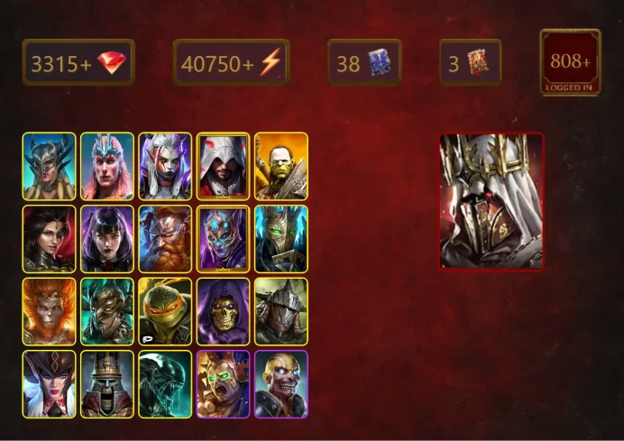[STARTER]Siegfrund+Thor+Scyl+Loki+Visix+Ezio Auditore+Artak+Adelyn+Alice+Truath+Kalvalax+Wukong+Leminisi the Gold-Wing+38Epics