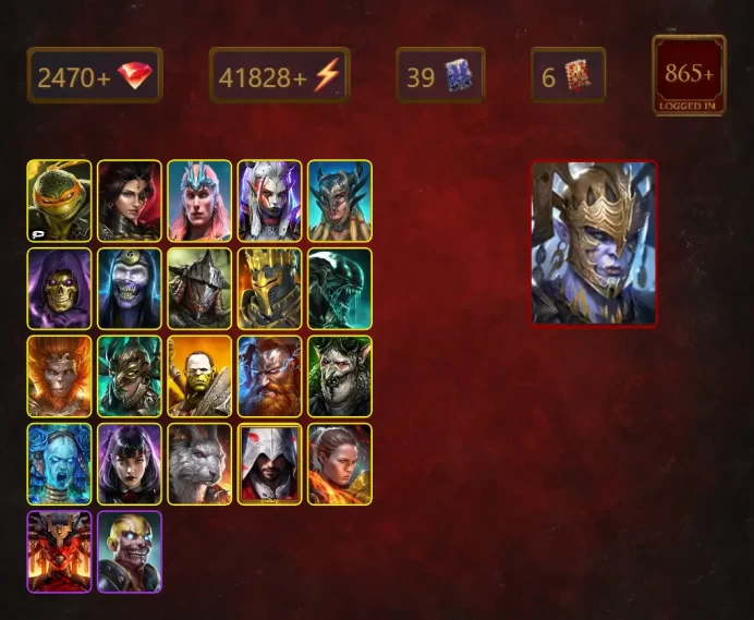 [STARTER]Siphi+Thor+Gharol+Michelangelo+Adelyn+Loki+Visix+Scyl+Skeletor+Gamuran+Rathalos+Roshcard+Xenomorph+Wukong+35Epics