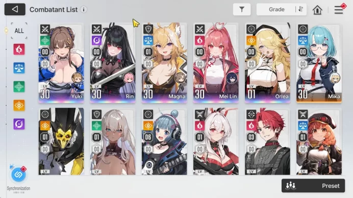 GLOBAL Lv30|5 SSR[MagnaM1,Yuki,Mei Lin,Rin,Orlea]+10 SR[NiaM6,LucasM3,SelenaM1,Etc]+8 SR Partner|Log Stove|Check SS(CZN1101)