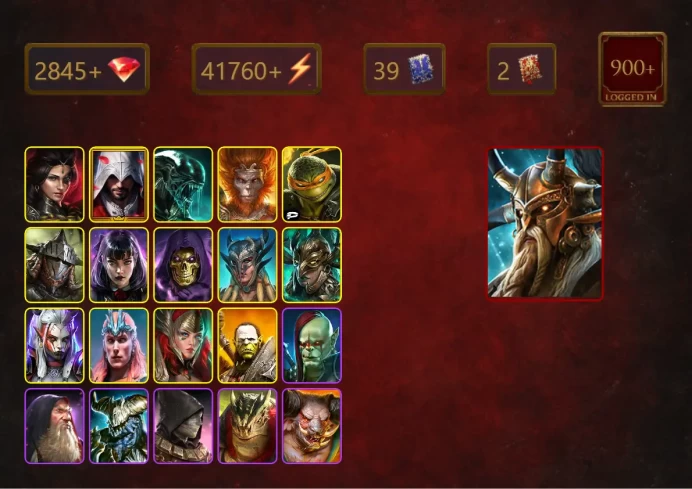 [STARTER]Alaz+Arbiter+Adelyn+Ezio Auditore+Xenomorph+Wukong+Michelangelo+Rathalos+Alice+Skeletor+Scyl+44Epics