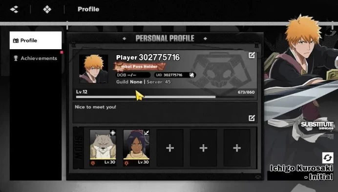 [Nuverse SEA Server]| Lv12 |Fresh Starter|2 SSR [Sajin Komamura,Yoruichi Shihoin] + 8 SR |Select ON|Google|CheckSS (BSR774)